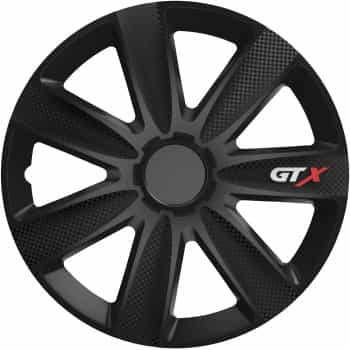 Ensemble d'enjoliveurs de roue 4 pièces GTX Carbon Black 14 pouces