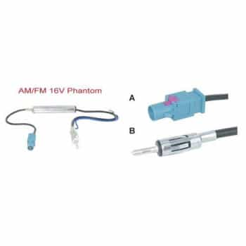 Adaptateur d'antenne fantôme AM / FM 16V