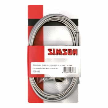 Simson Jeu de câbles de frein acier inoxydable Shimano Rollerbrake gris