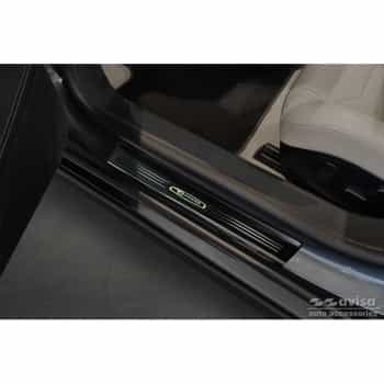 Seuils de porte en acier inoxydable noir brillant sur mesure pour Tesla Model S 2012-2016 & Facelift 2016- 'E-Po