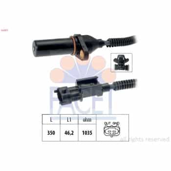 Capteur d'angle, vilebrequin Made in Italy - OE Equivalent 9.0571 Facet