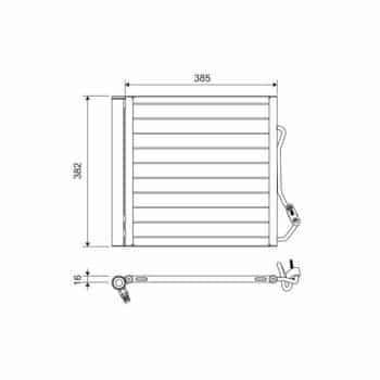 Condenseur, climatisation 822639 Valeo