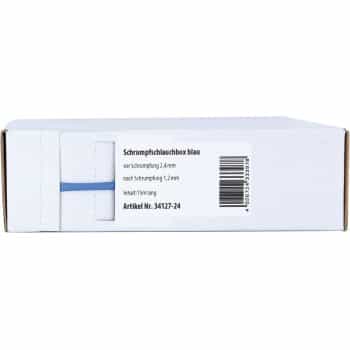 Gaine thermorétractable Bleu Ø 2,4 mm / Longueur 15 mètres