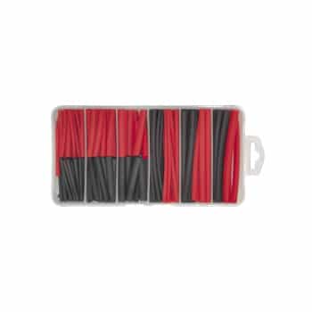 Assortiment Gaines thermorétractables noir/rouge 127 pièces