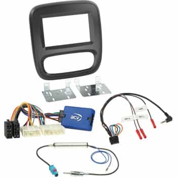 Kit 2-DIN Climatisation manuelle Fiat/Nissan/Opel/Renault