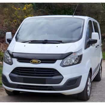 Protection de capot anti-gravillons pour Ford Transit Custom MK1 2012-2018 - Noir brillant