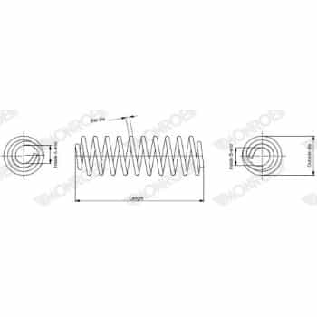 Ressort de suspension MONROE SPRINGS SE3348