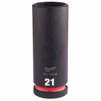 Douille à chocs Milwaukee SHOCKWAVE™ 1/2" de long 21 mm - 1 pièce
