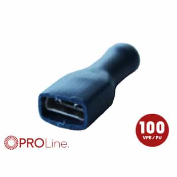 Cosses de câble 6,3 x 0,8 bleues (100 pièces) ACV PROLine