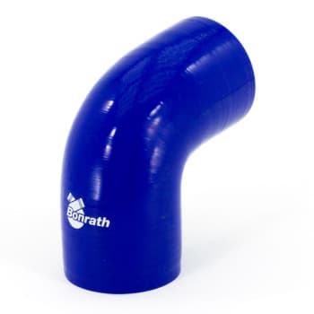 Tuyau Bonrath en silicone, coude à 90 degrés - Longueur: 50mm - Ø76mm