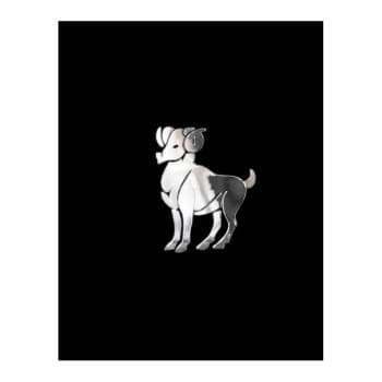 Autocollant Nickel 'Bélier' - 50x40mm