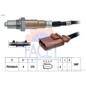 Sonde lambda Made in Italy - OE Equivalent 10.7966 Facet
