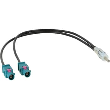 Adaptateur d'antenne 2x FAKRA (Z) -> DIN (m)