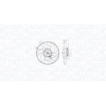 Roue du ventilateur de refroidissement 069422866010 Magneti Marelli
