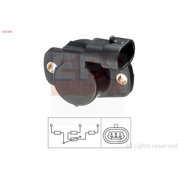 Capteur, position du papillon Made in Italy - OE Equivalent 1.995.094 EPS Facet