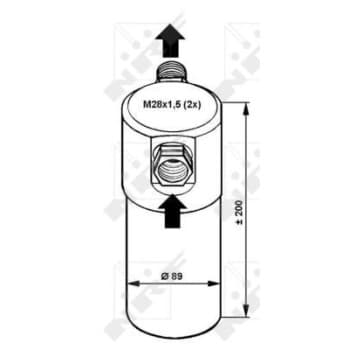 Filtre déshydratant, climatisation EASY FIT 33081 NRF