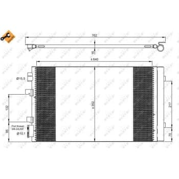 Condenseur, climatisation EASY FIT 35938 NRF