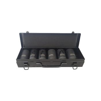 Jeu de douilles à chocs 3/4'' longues 12 pans / 6 pièces