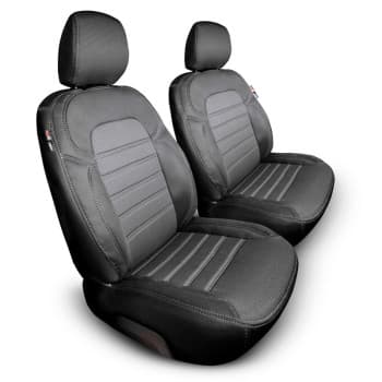 Ensemble de housses de siège en tissu au design original 1+1 sur mesure pour Opel Combo 2018- (siège passager fixe)