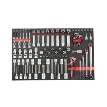 Jeu de clés hexagonales Force Torx et Resistorx 104 pièces (EVA)