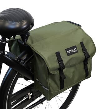 Sacoche double pour vélo Dresco Basic Vert 30 litres