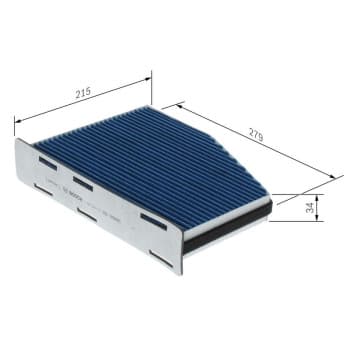Filtre d'habitacle 0.986.628.615 Bosch